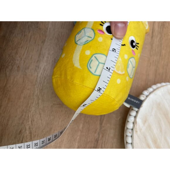 NWT Dog Squeaky Toy Lemon Jar By Fringe Studio With Ice Cubes & Straw - Picture 4 of 4